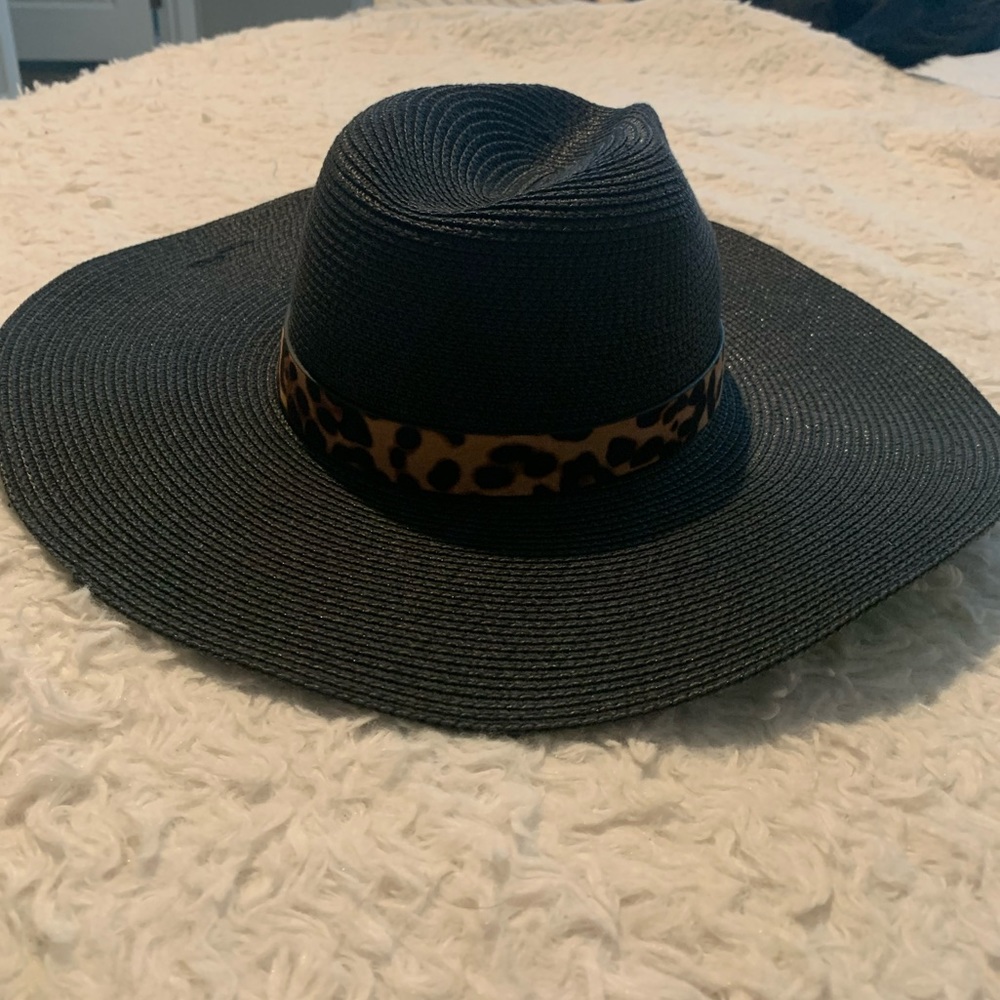 Wild One Leopard Band Straw Hat